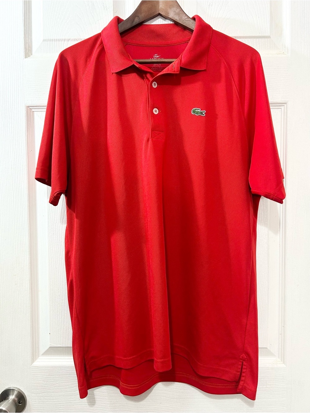 Lacoste Sport Red Performance Polo Shirt Men’s Size 6 XL Golf Devanlay